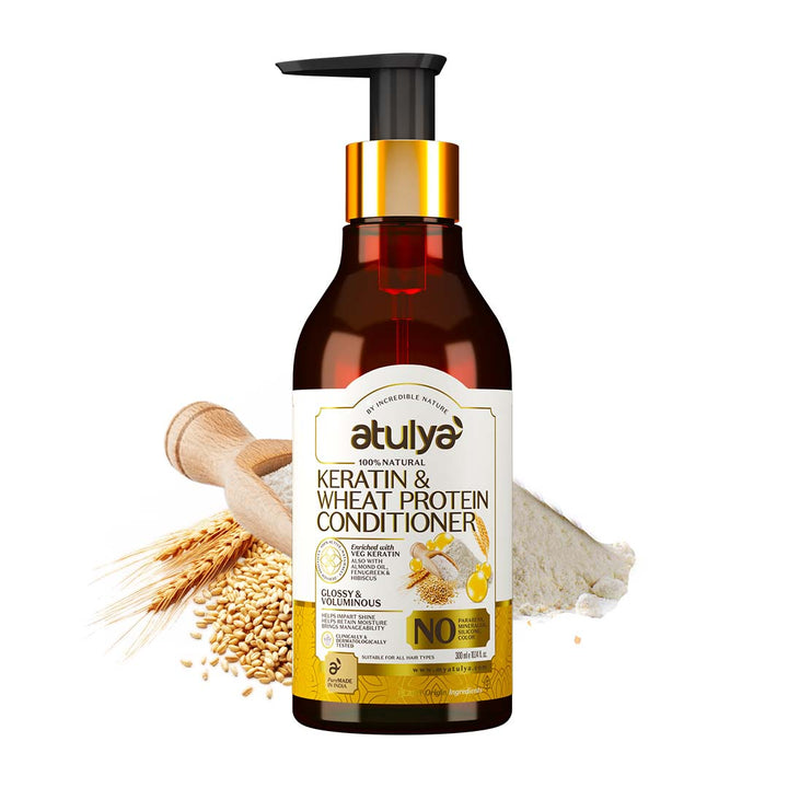 Atulya Keratin & Wheat Protein Conditioner for Glossy Hair - 300ml