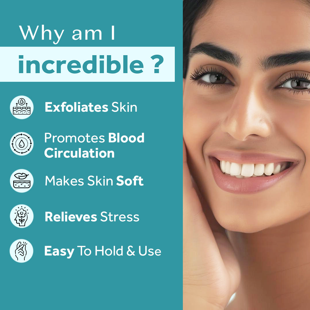 Atulya Silicone Massage Bath Brush | Gentle Exfoliation Tool