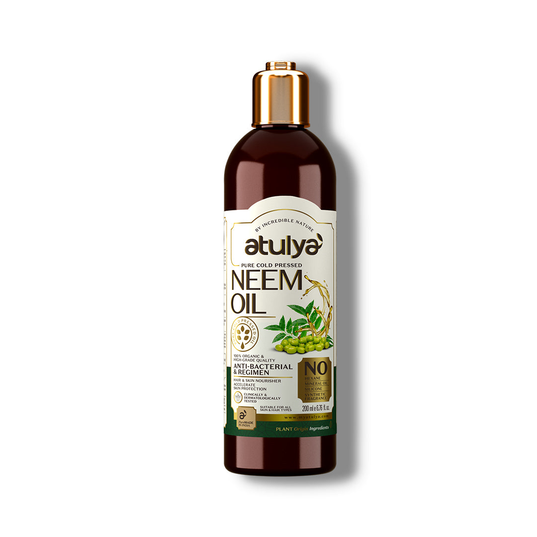 Atulya Neem Pure Cold Pressed Oil | Anti-bacterial - 200ml