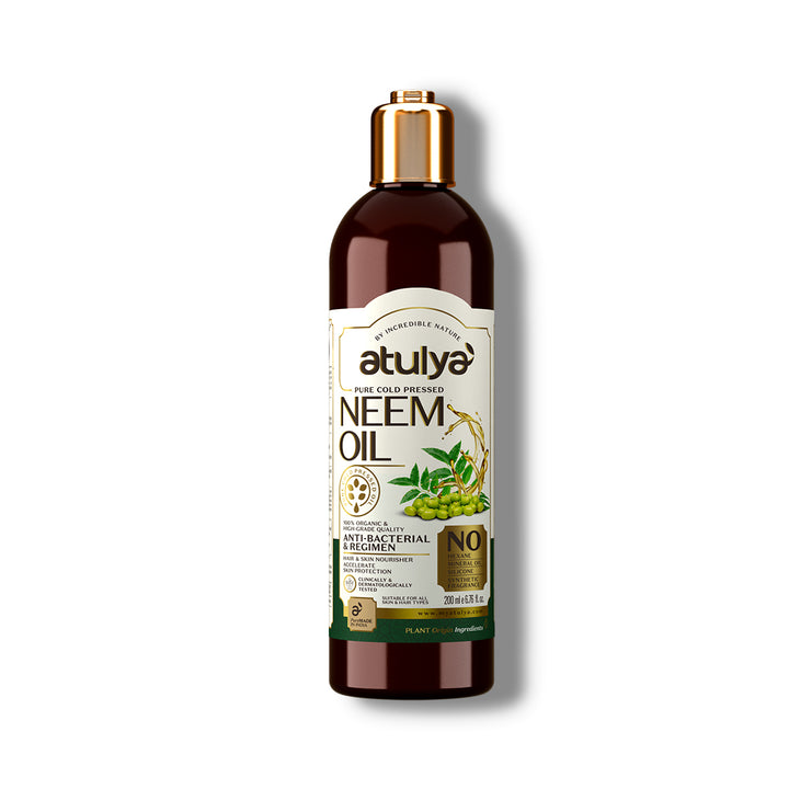 Atulya Neem Pure Cold Pressed Oil | Anti-bacterial - 200ml