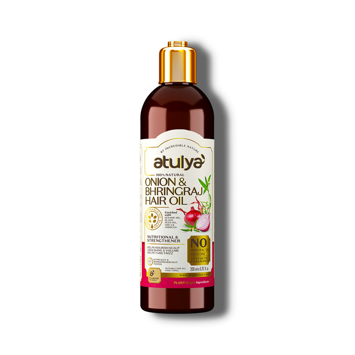 Atulya Onion & Bhringraj Hair Oil | Hair Strengthener - 200ml