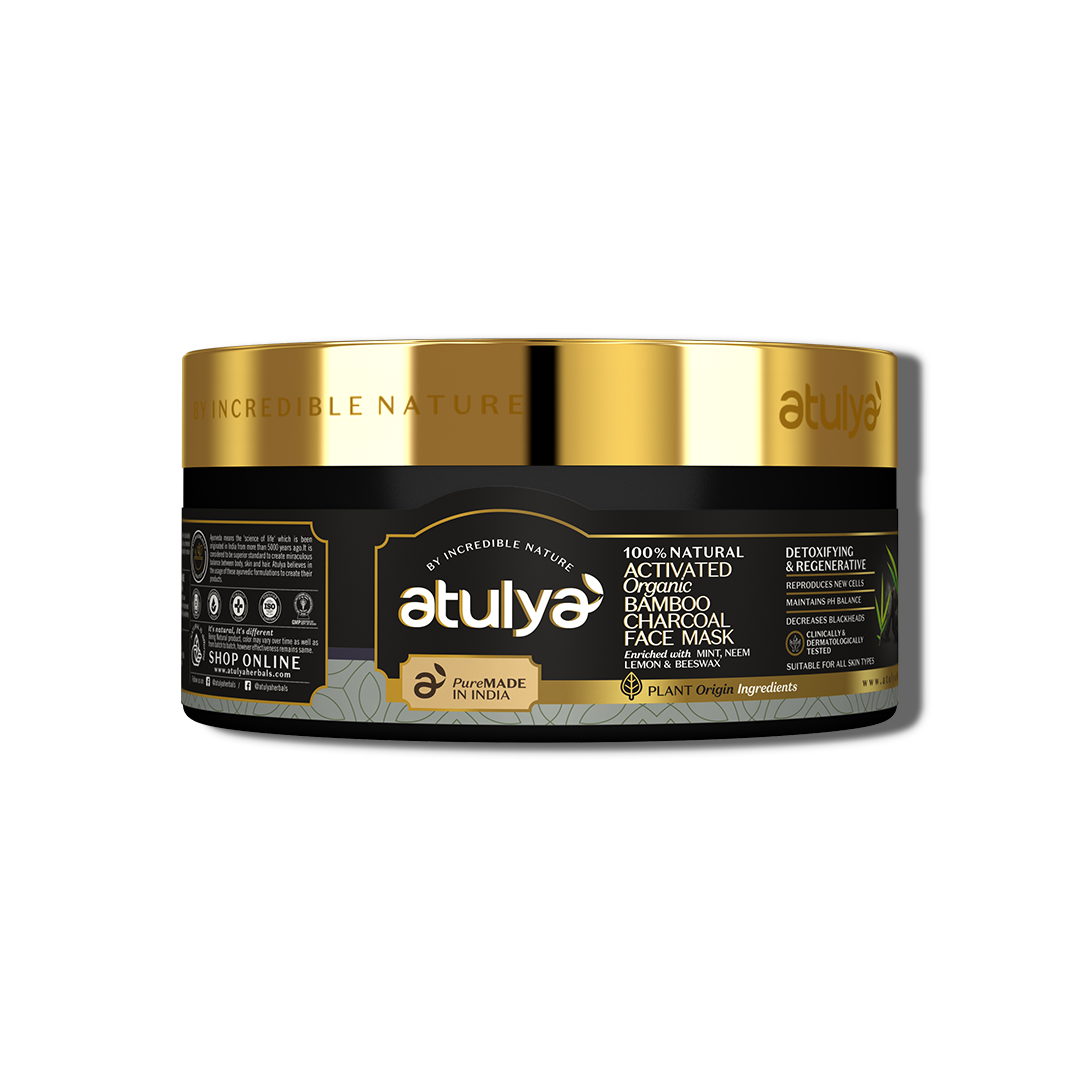 Buy atulya Activated Organic Bamboo Charcoal Face Mask