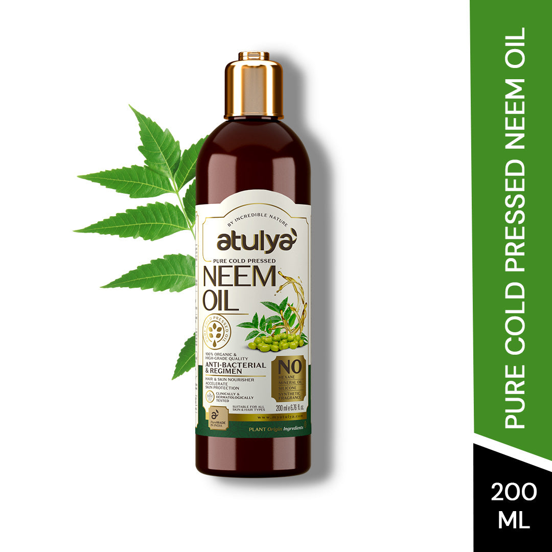 Atulya Neem Pure Cold Pressed Oil | Anti-bacterial - 200ml