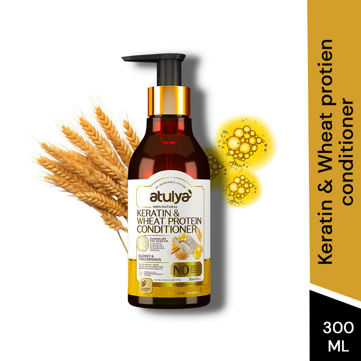 Atulya Keratin & Wheat Protein Conditioner for Glossy Hair - 300ml