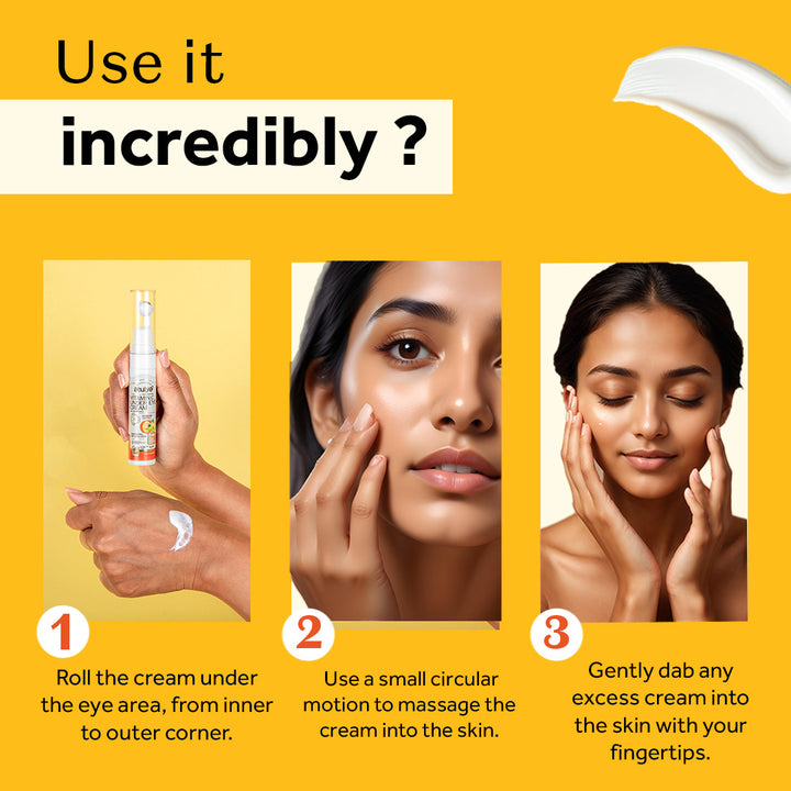 Atulya Vitamin C Under Eye Cream | For Dark Circles and Puffiness - 15g
