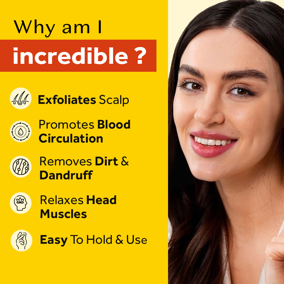 Atulya Scalp Exfoliating Massager Brush for Scalp Stimulation