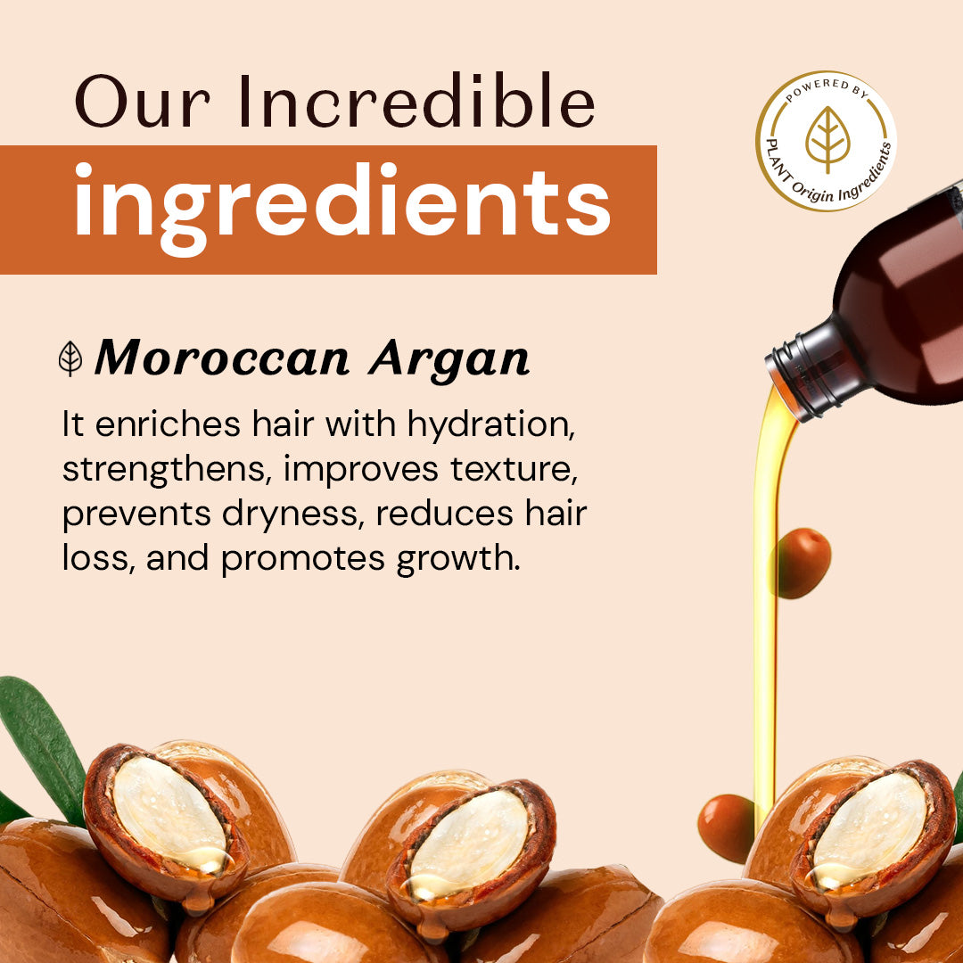 Atulya Moroccan Argan Hair Oil | Repairs Hair- 200ml