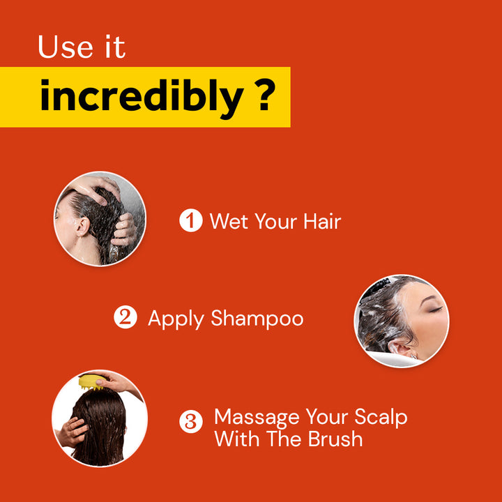 Atulya Scalp Exfoliating Massager Brush for Scalp Stimulation