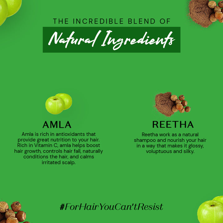 Atulya 100% Pure & Natural Organic Powder Amla, Reetha Powder (Pack of 2) - 100gm Each