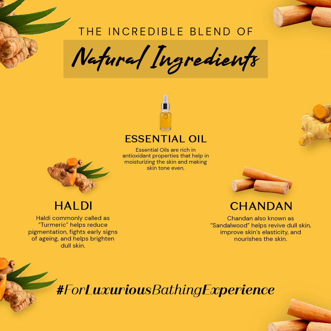 Atulya Chandan Haldi Soap | Brightes and Purifies Skin (Pack of 4)