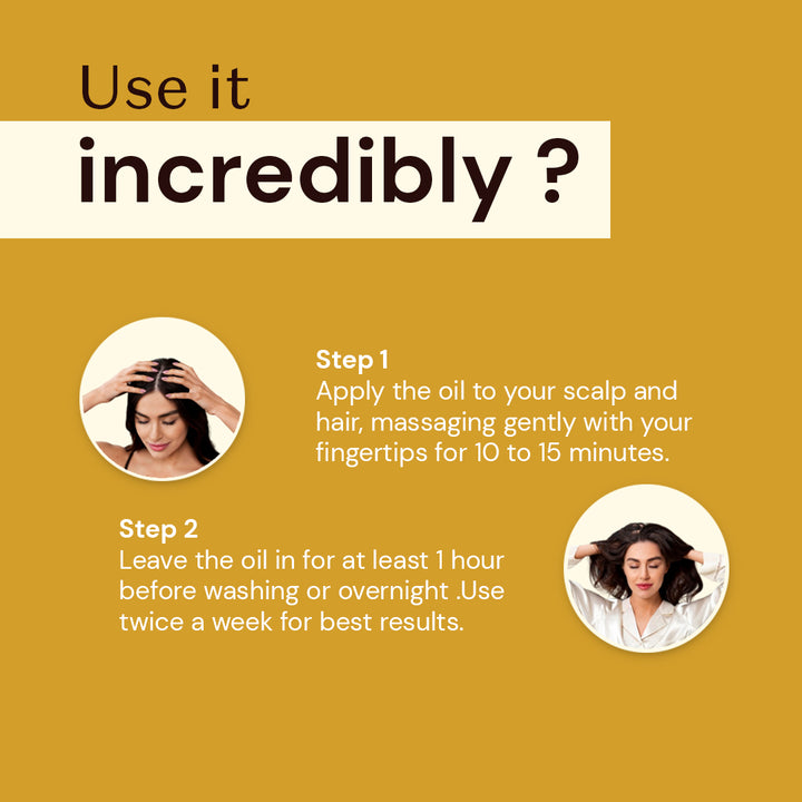 Atulya Keratin & Wheat Protein Hair Oil | Detangles and Protects Hair - 200ml