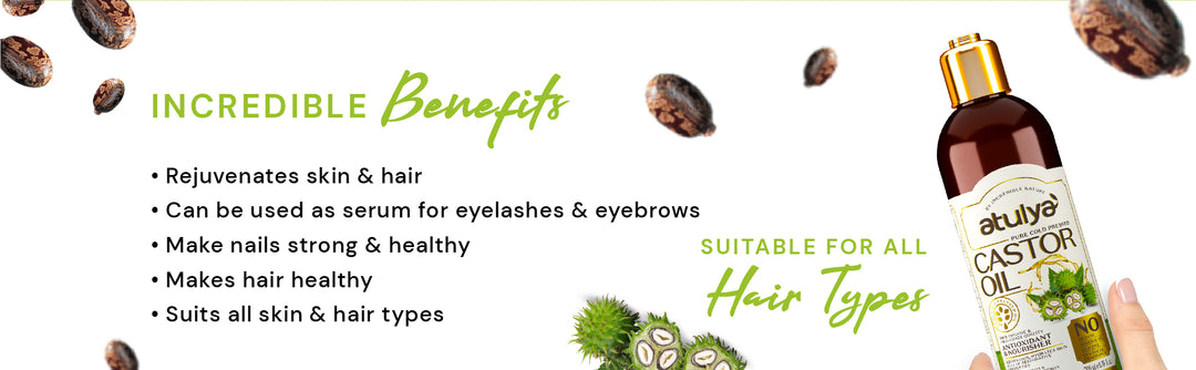 Atulya Pure Cold Pressed Castor Oil | Anti-oxidant and Nourishing - 200ml