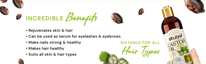 Atulya Pure Cold Pressed Castor Oil | Anti-oxidant and Nourishing - 200ml