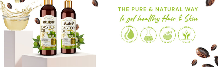 Atulya Pure Cold Pressed Castor Oil | Anti-oxidant and Nourishing - 200ml