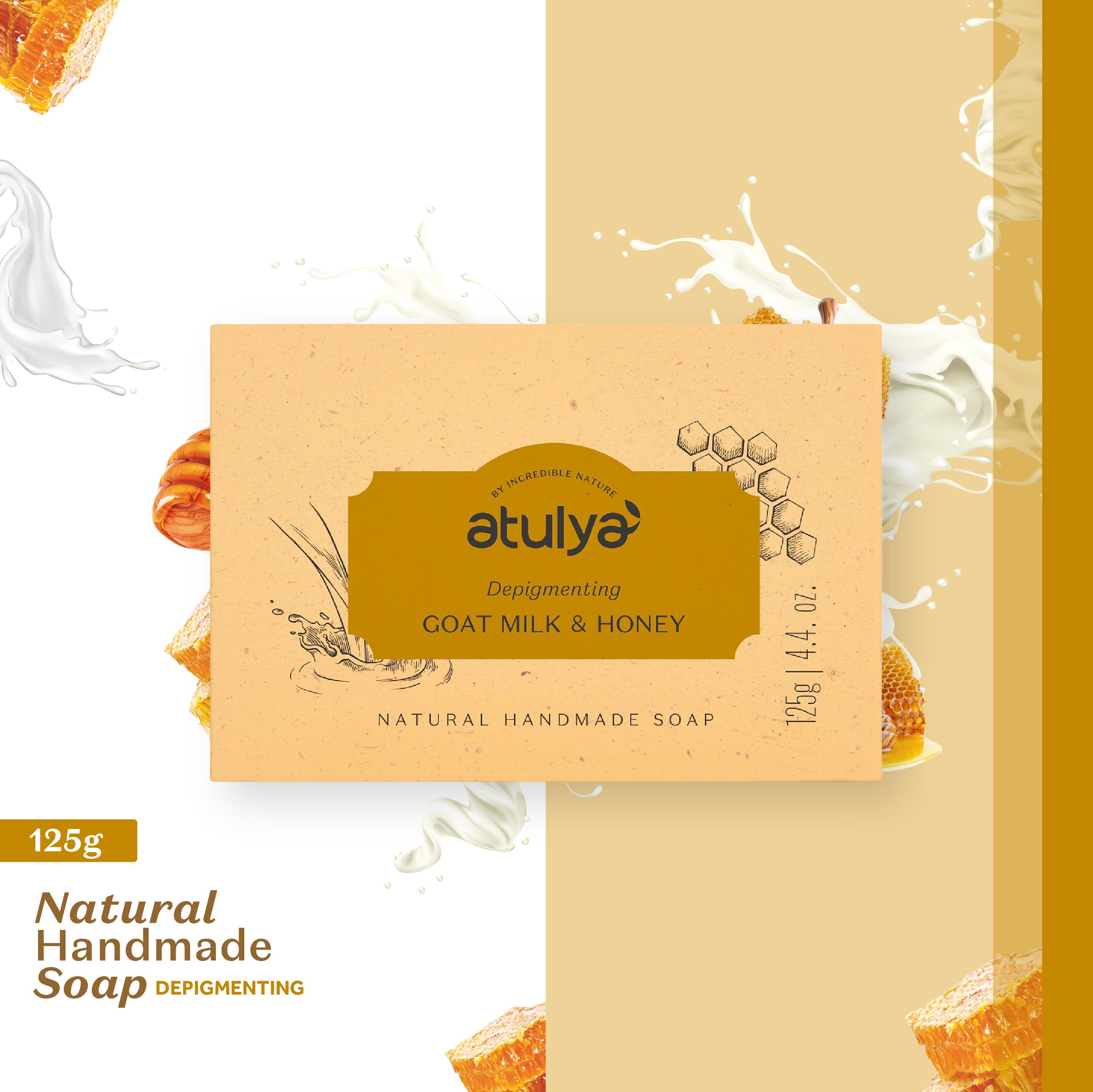 atulya Goat Milk & Honey Soap