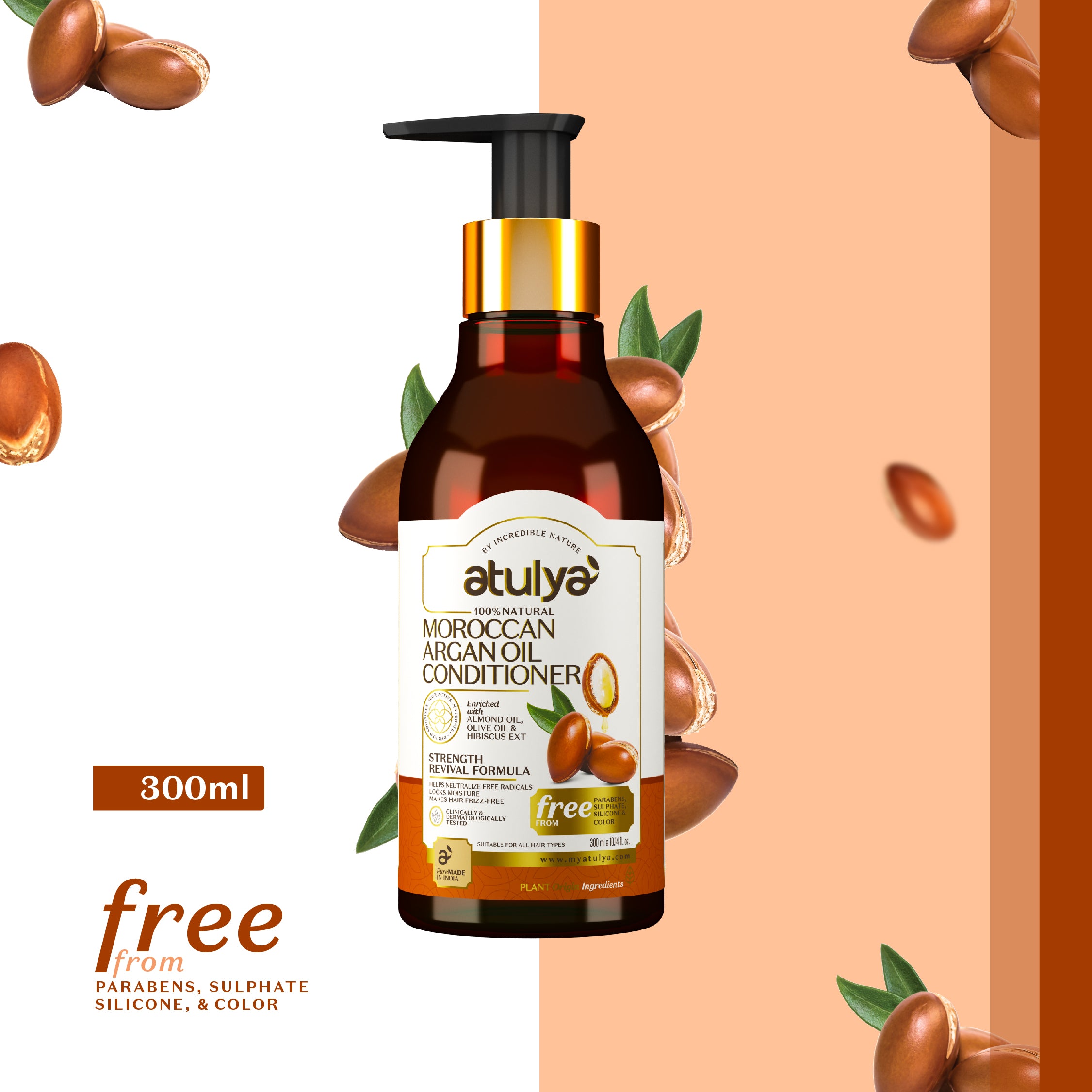 Atulya Moroccan Argan Oil Hair Conditioner | Hiar Strengthening - 300ml