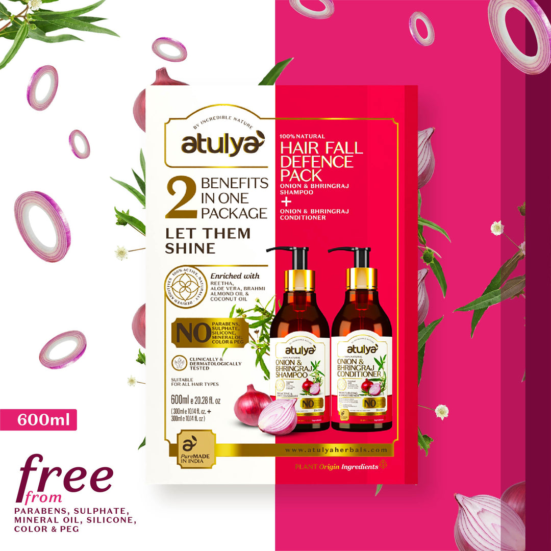 atulya Onion & bhringraj Shampoo + Conditioner Set