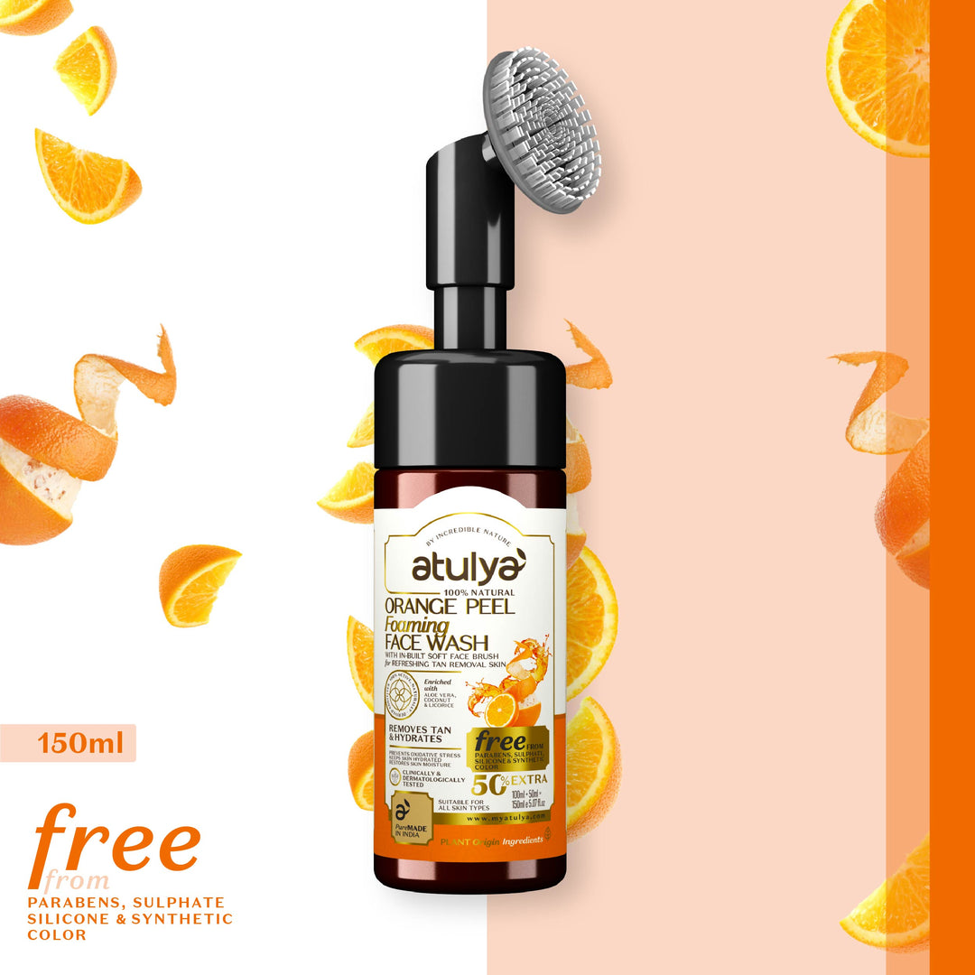 atulya Orange Peel Foaming Face Wash