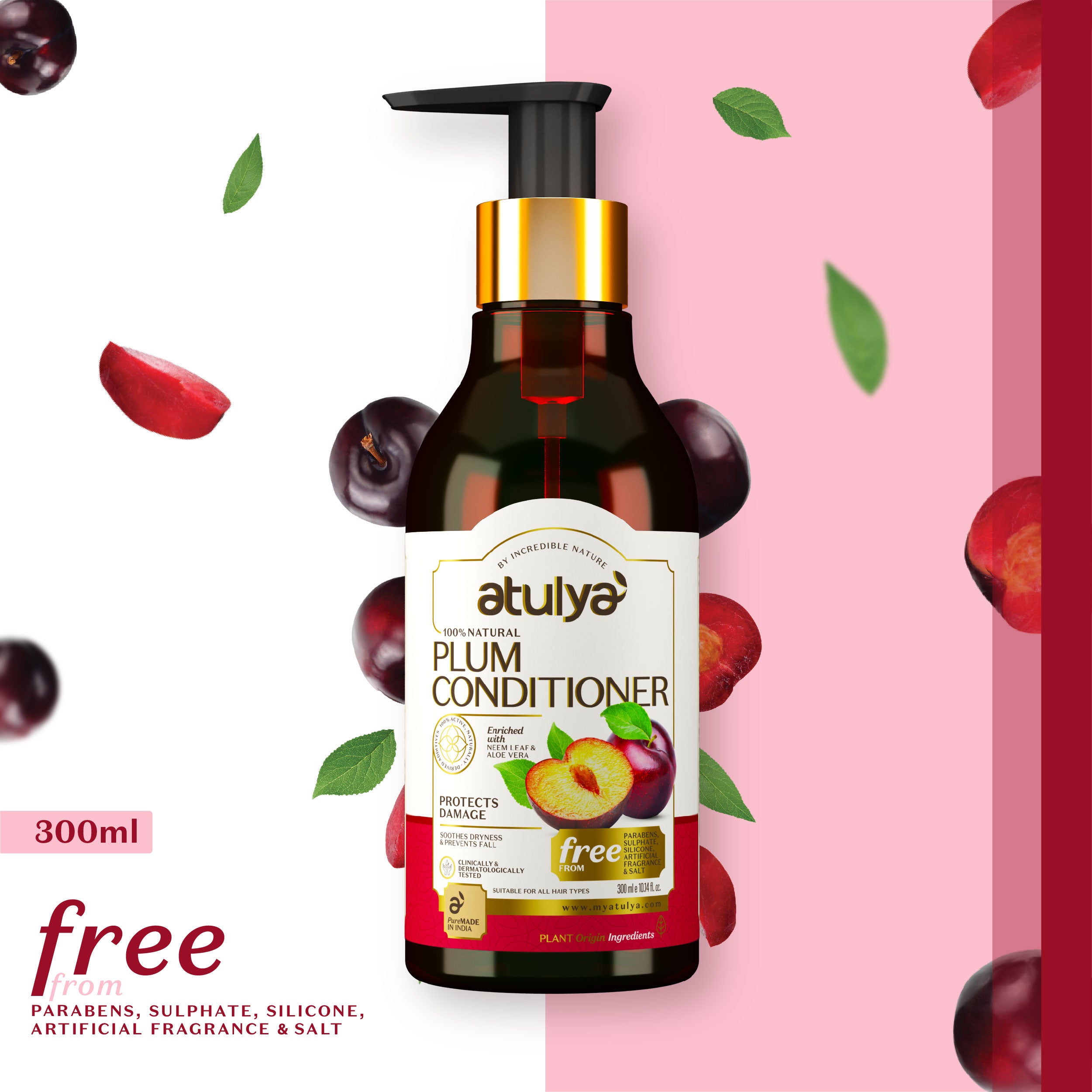 atulya Plum Hair Conditioner for Repairing Damaged Hair