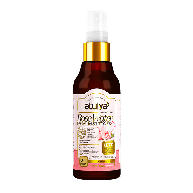 Atulya Rose Water Facial Mist Toner | Refreshing and Hydrating - 150ml