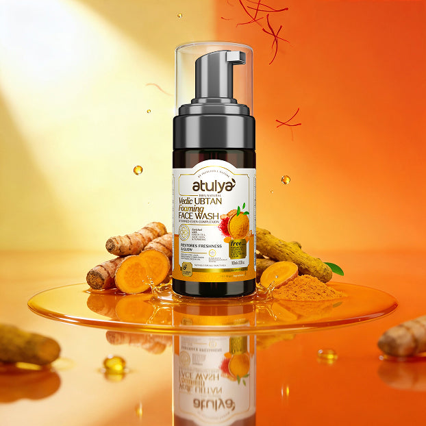 Atulya Vedic Ubtan Foaming Face Wash With Pump | Restores Glow - 100ml