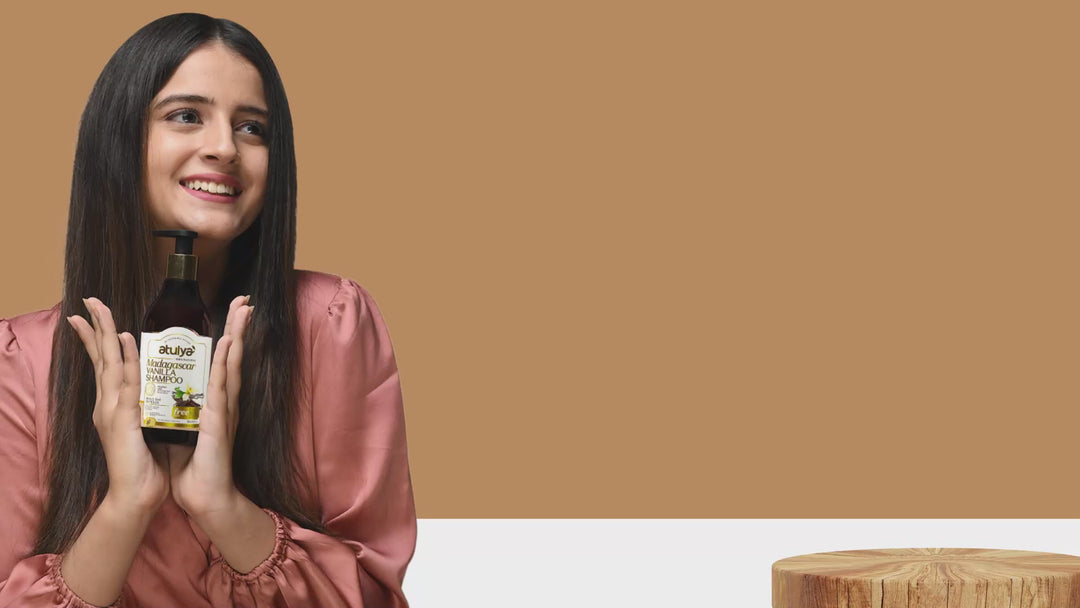 Atulya Madagascar Vanilla Hair Shampoo | Repairs Hair - 300ml