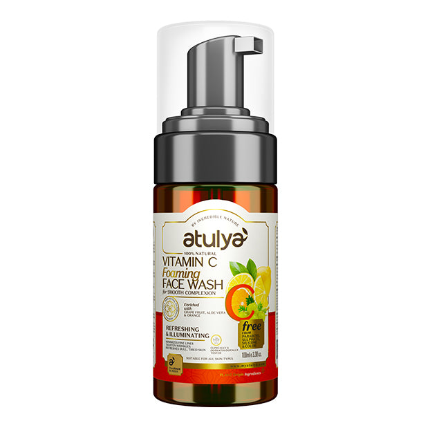 Atulya Vitamin C Foaming Face Wash With Pump- 100ml