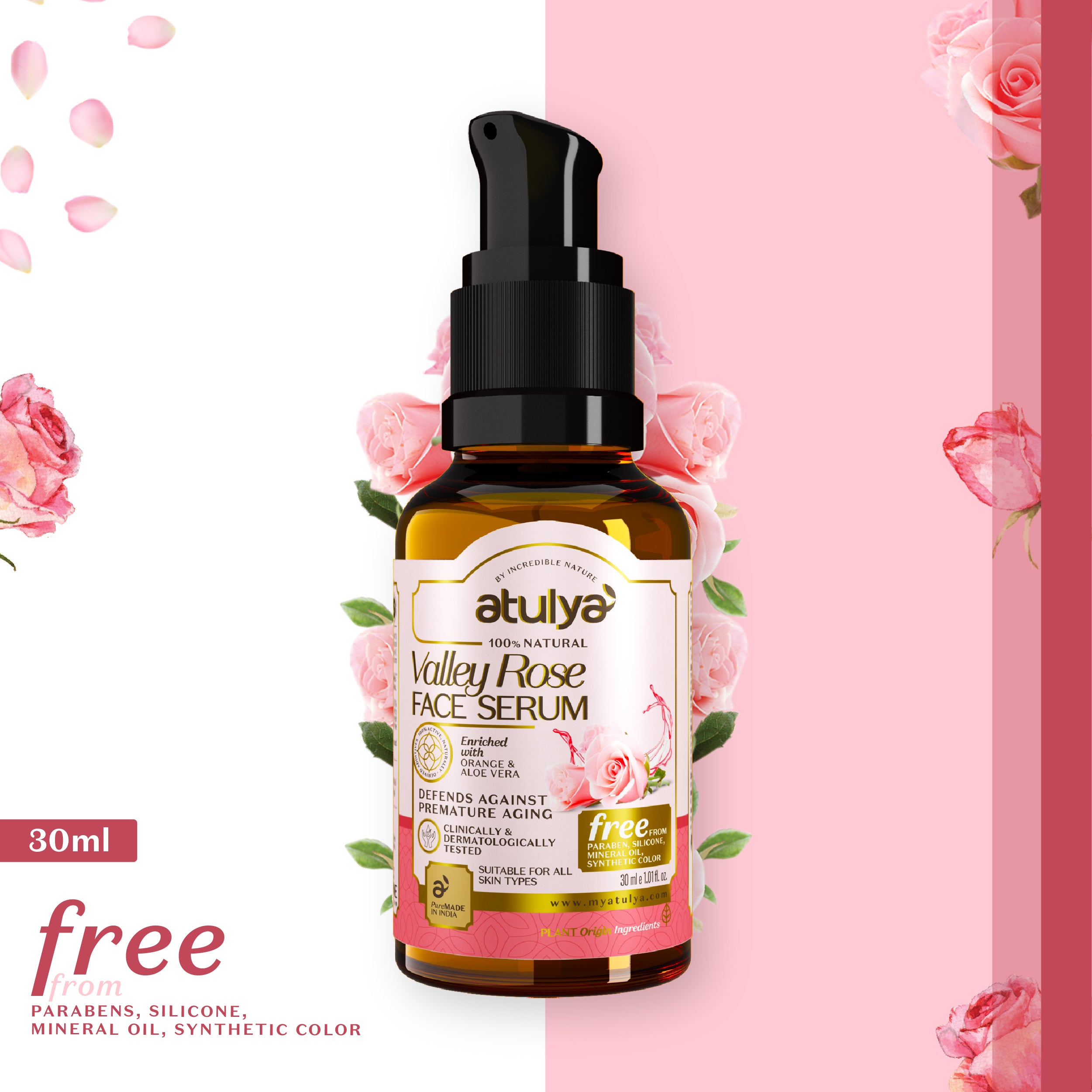 Atulya Valley Rose Face Serum-30ml