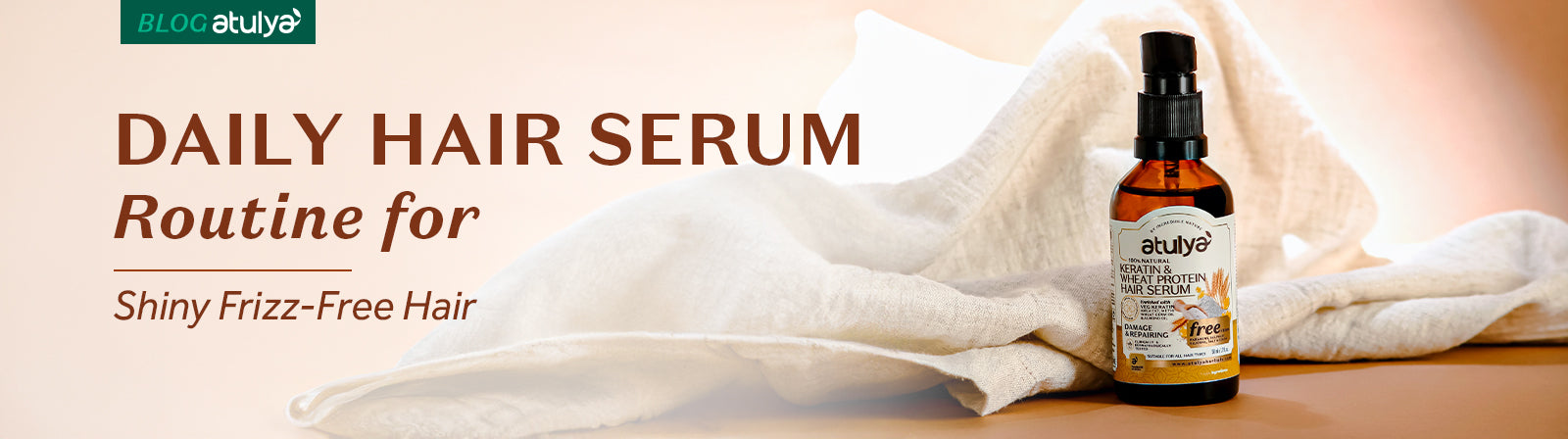 Daily Hair Serum Routine for Shiny, Frizz-Free Hair