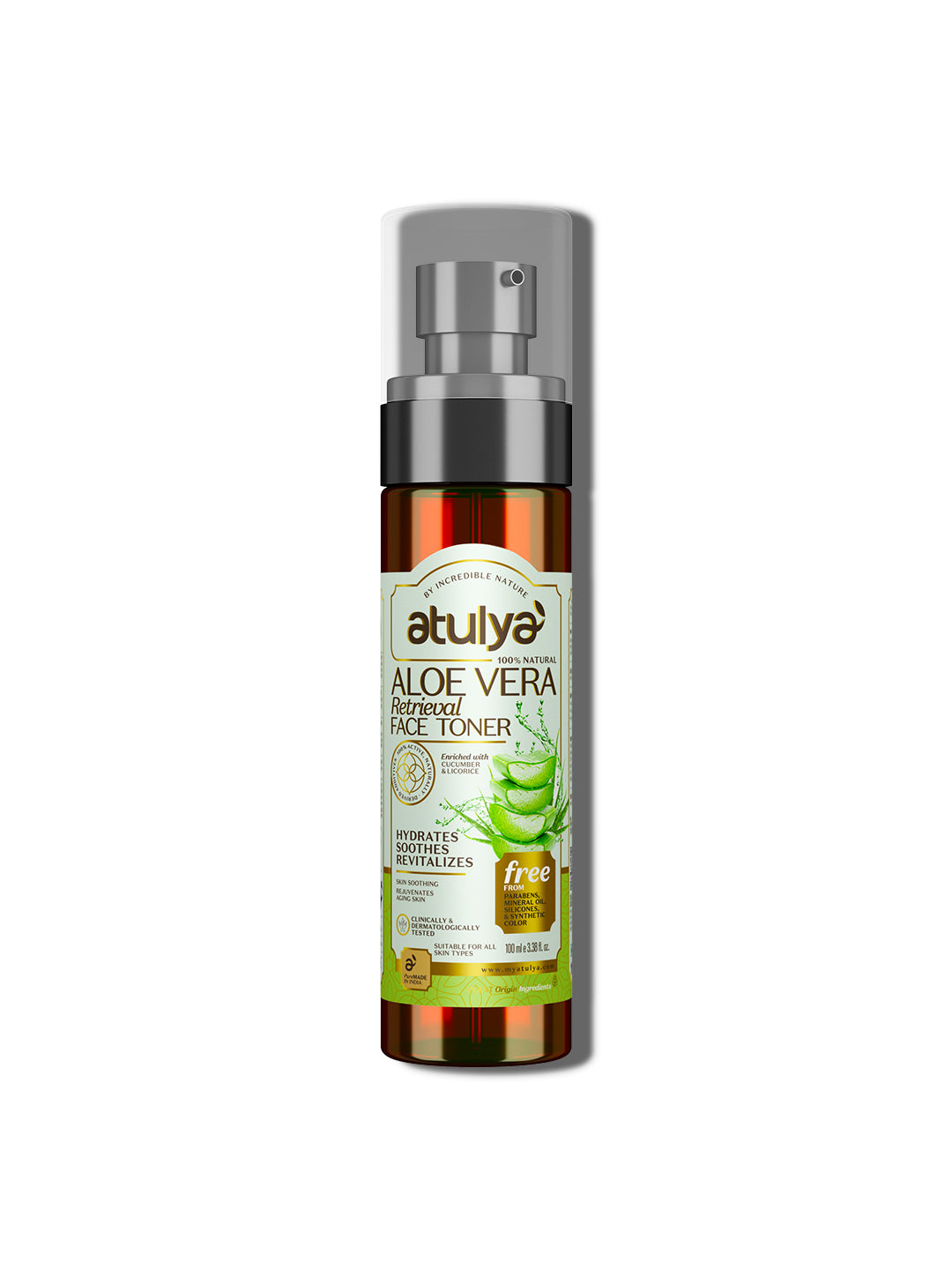 atulya Aloe Vera Face Toner - 100ml (BUY1GET1)