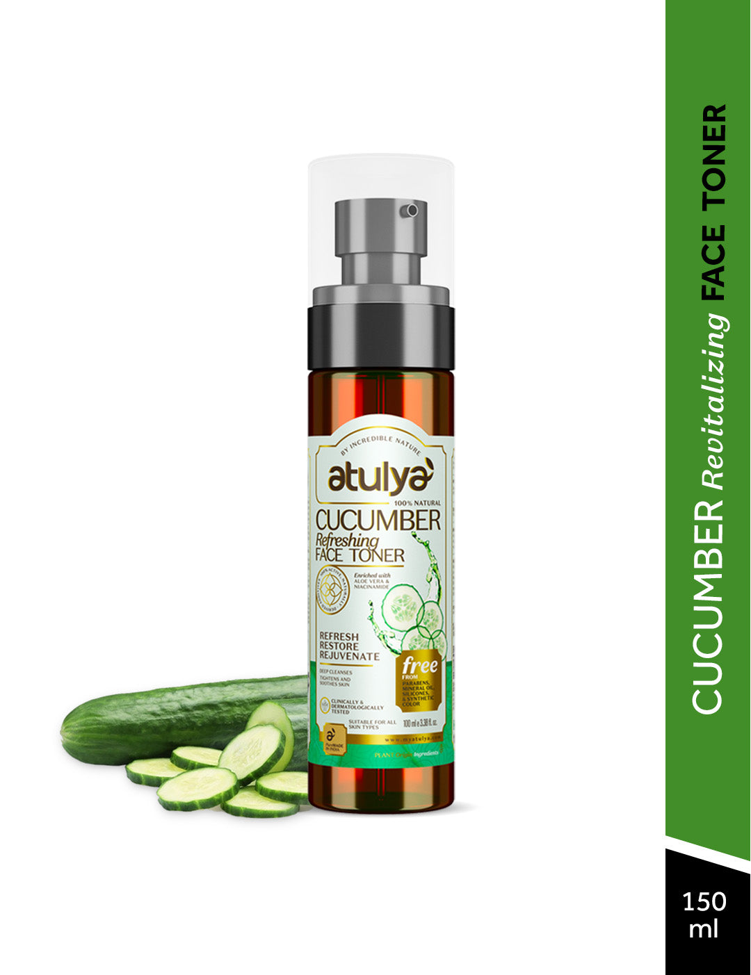 atulya Cucumber Face Toner - 100ml (BUY1GET1)