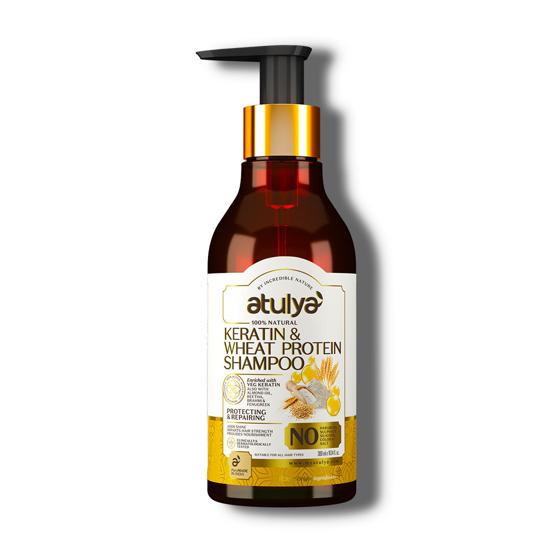 atulya Keratin & Wheat Protein Shampoo - 300ml (BUY2GET2)