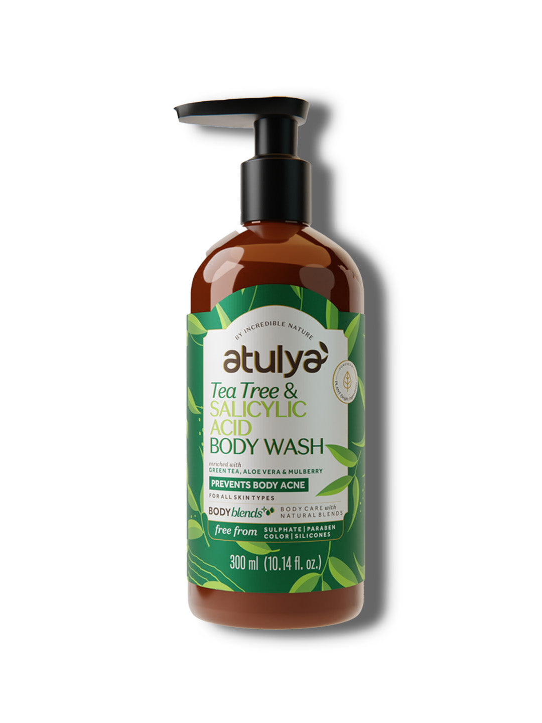 Atulya Tea Tree & Salicylic Acid Body Wash | Paraben & SLS Free | Suitable for All Skin Types | 300 ML