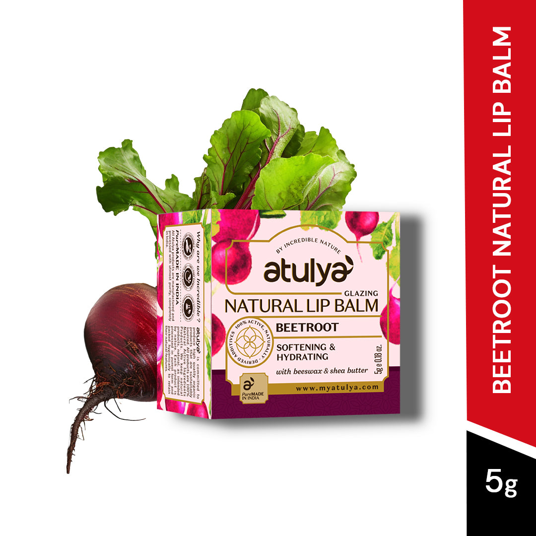 atulya Beetroot Lip Balm - 5gm (3 Products at Rs.399)