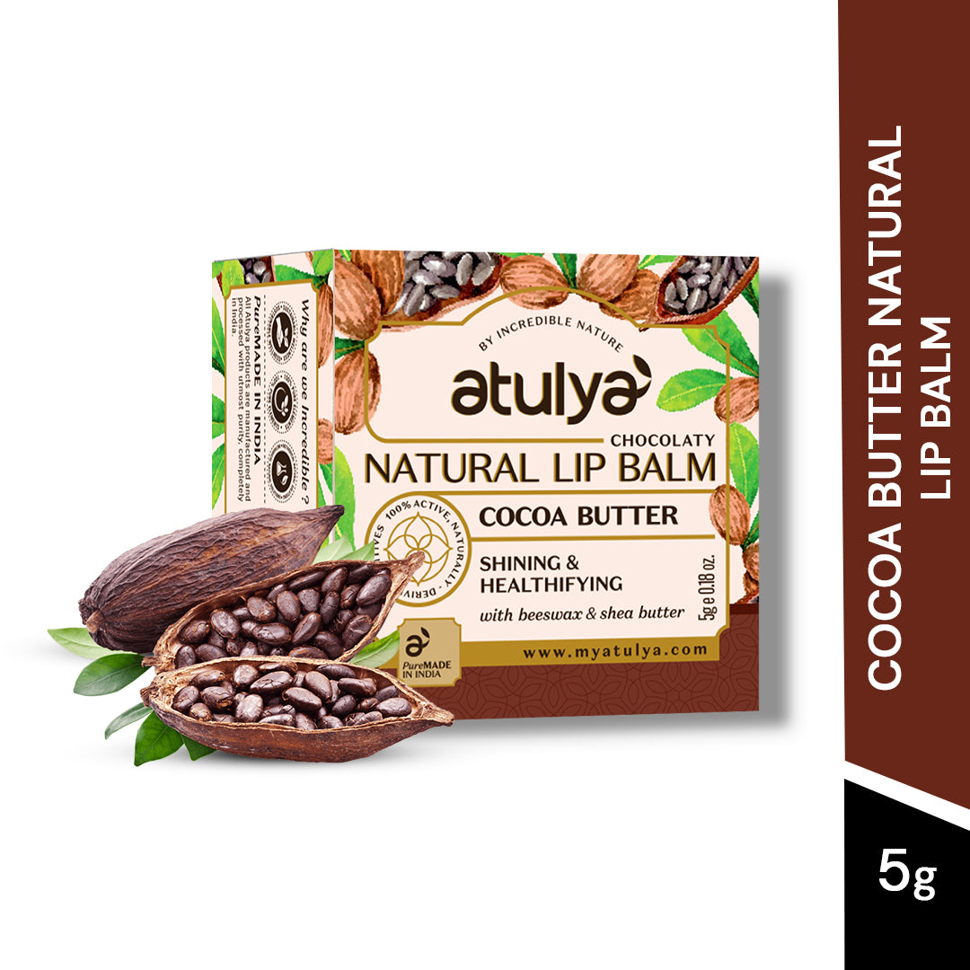 atulya Lip Balm Cocoa Butter -5gm (3 Products at Rs.399)