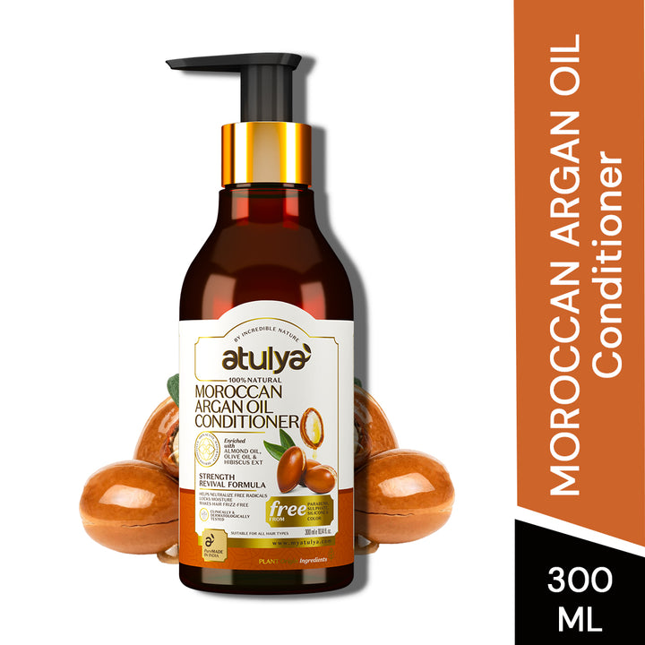 atulya Moroccan Argan Oil Hair Conditioner - 300ml (BUY2GET2)