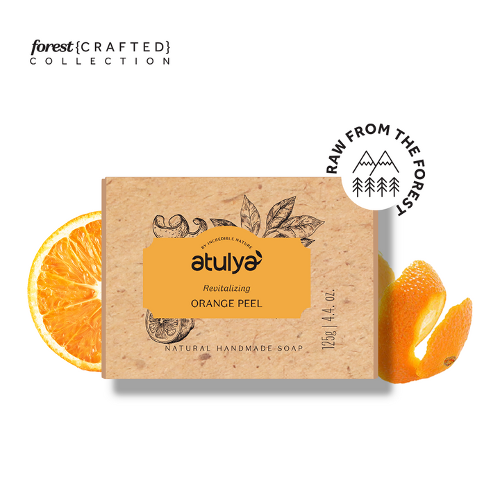 Atulya Orange Peel Handmade Soap - 125gm