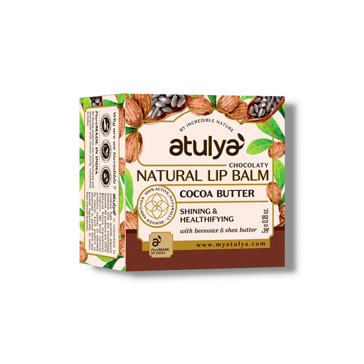 atulya Lip Balm Cocoa Butter -5gm (3 Products at Rs.399)