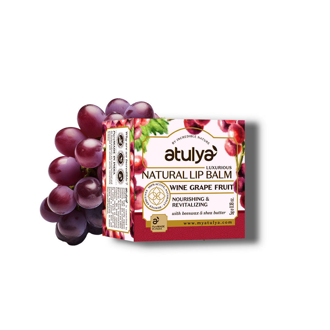 atulya Wine Grape Lip Balm - 5gm (3 Products at Rs.399)