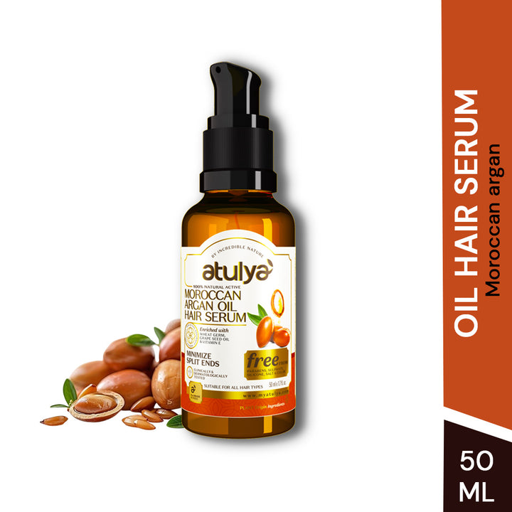 atulya Moroccan Argan Oil Hair Serum - 50ml