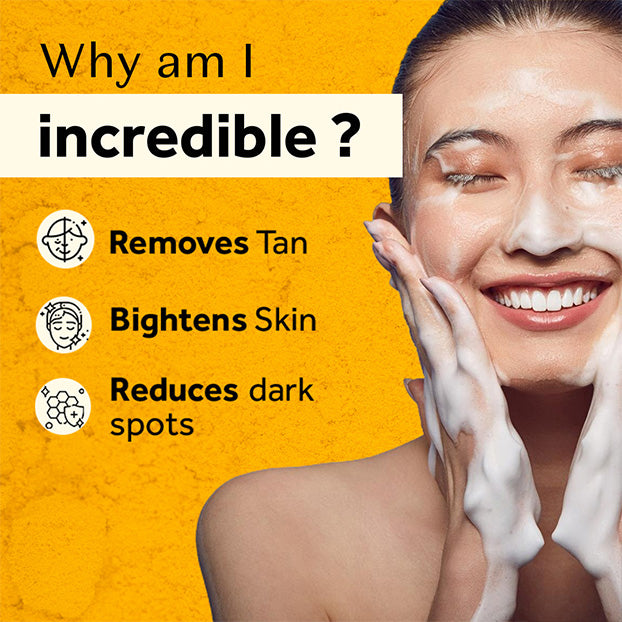 Atulya Vedic Ubtan Face Wash with Brush & Face Serum Combo for Clear Radiant Smooth Skin