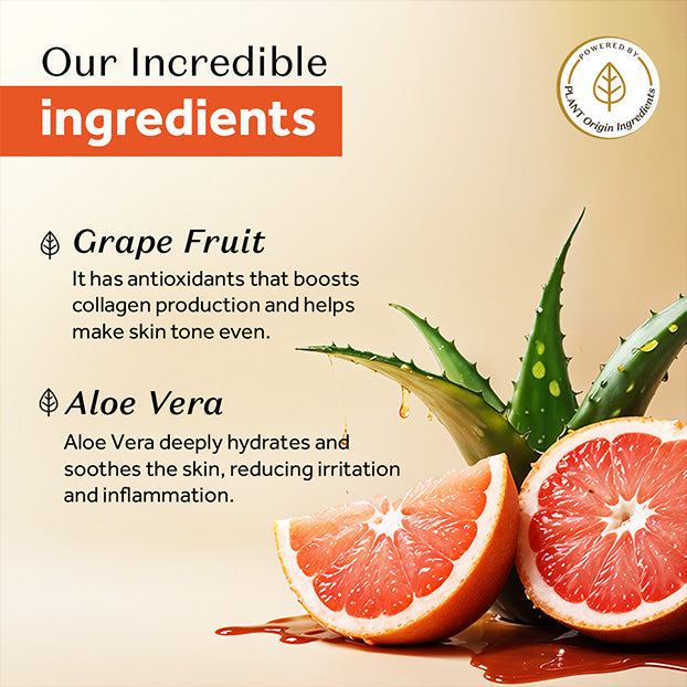 Atulya Vitamin C Face Wash, Vitamin C Face Serum and Vitamin C & D-Panthenol Sunscreen SPF 50 PA++++ Combo