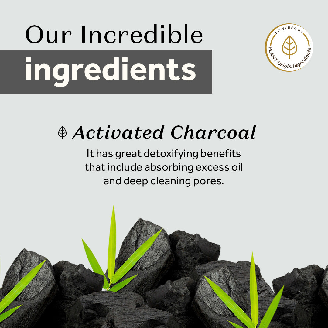 atulya Activated Organic Bamboo Charcoal Foaming Face Wash - 150gm (BUY2GET2)