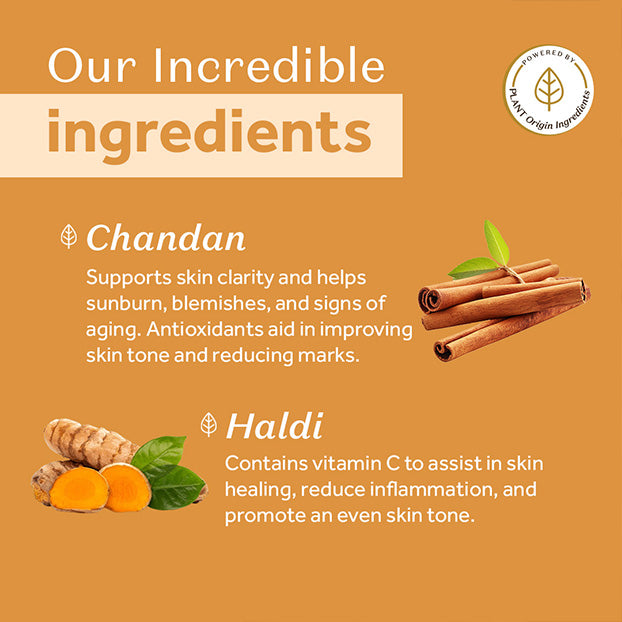 Atulya Haldi & Chandan Foaming Face Wash and Vitamin C & D-Panthenol Sunscreen SPF 50 PA++++ Combo