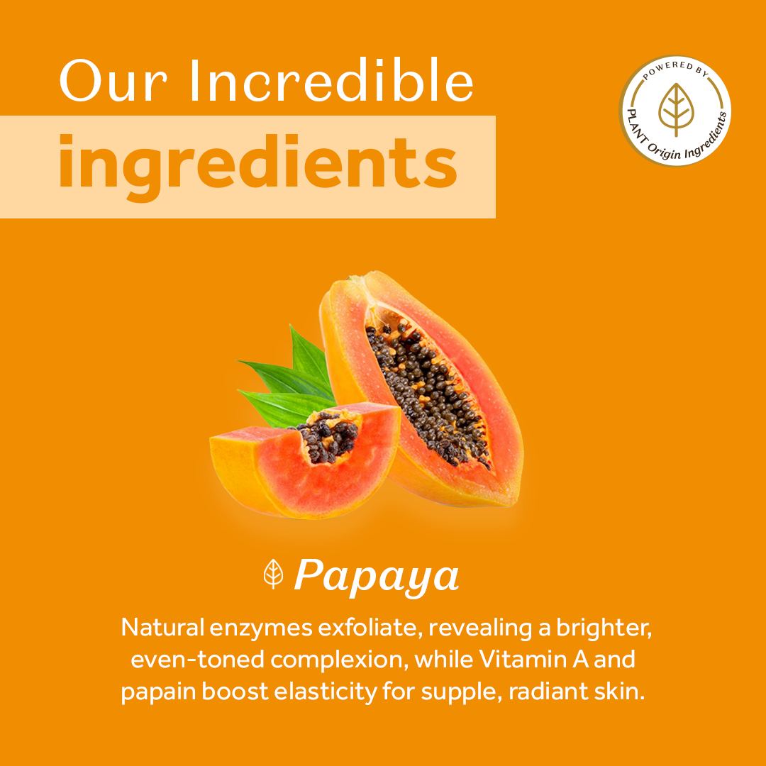 atulya Papaya Foaming Face Wash with Built-In Silicone Brush - 150ml