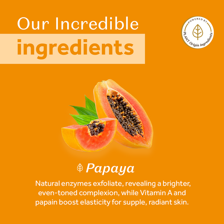 atulya Papaya Foaming Face Wash with Built-In Silicone Brush - 150ml