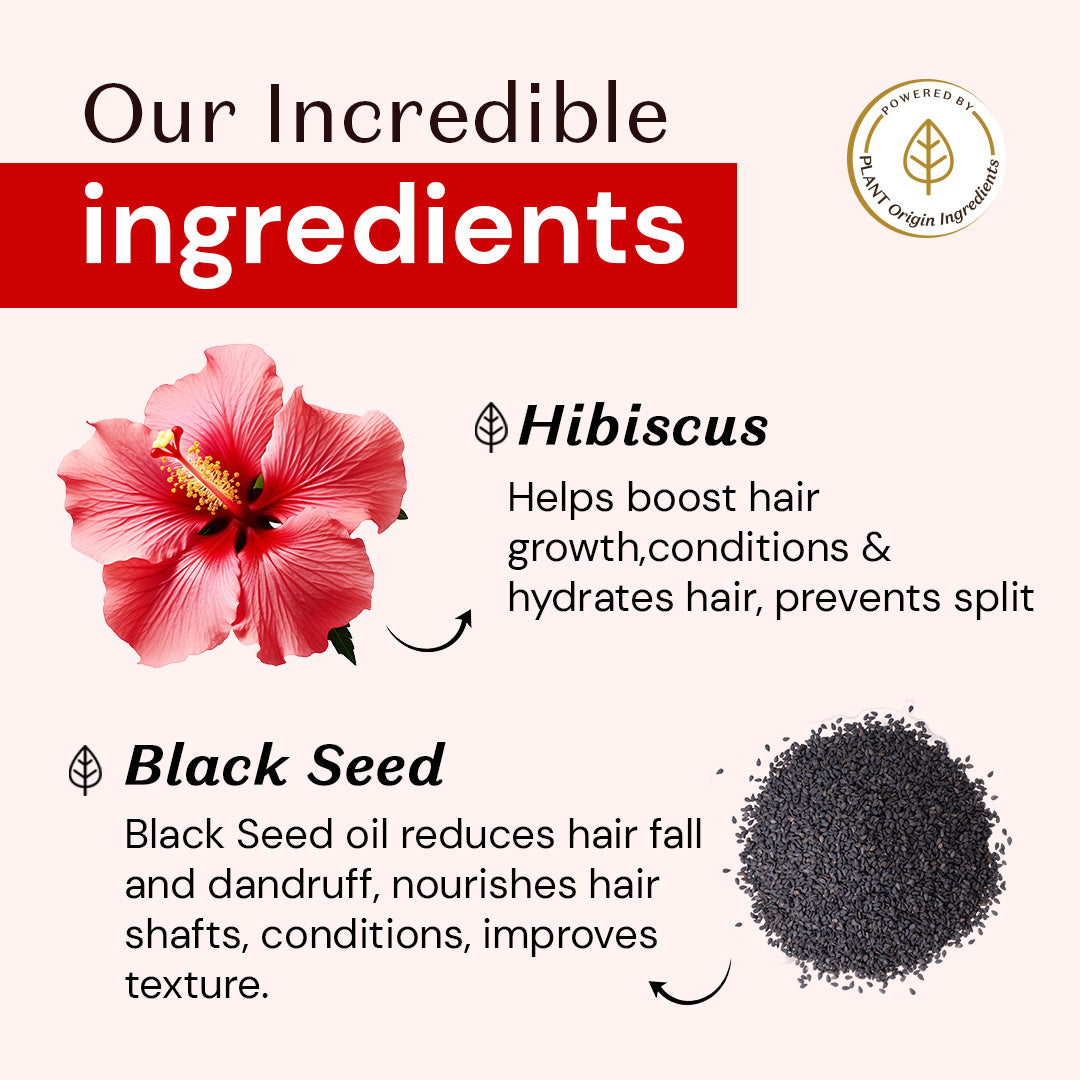 Atulya Hibiscus & Black Seed Shampoo & Conditioner Combo (300ml each)