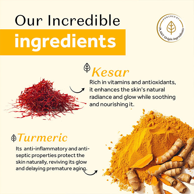 Atulya Vedic Ubtan Face Wash, Vedic Ubtan Face Serum and Cica & Hyaluronic Acid Sunscreen SPF 50 PA++++ Combo