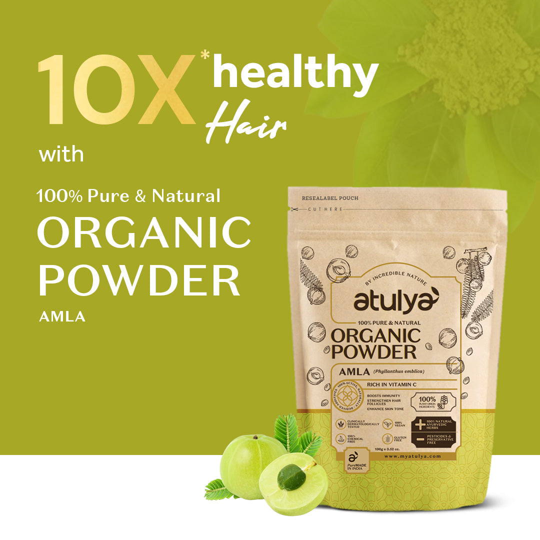 Atulya Amla Organic Powder | 100 % Pure & Natural - 100gm