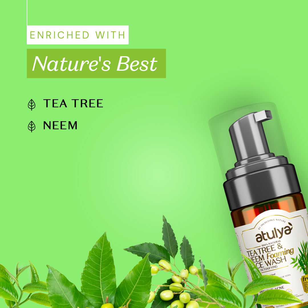 atulya Tea Tree & Neem Face Wash - 100ml